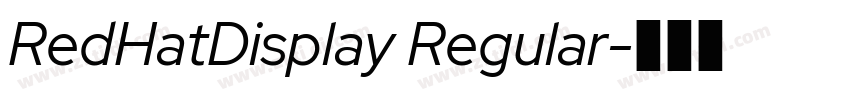 RedHatDisplay Regular字体转换 RedHatDisplay Regular字体转换
